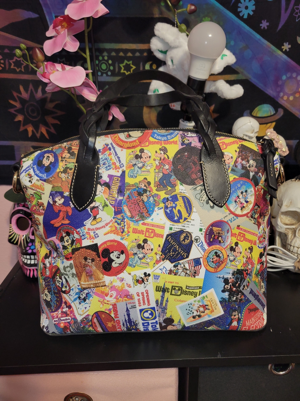 Dooney & Bourke Multicolor Disney Patchwork Satchel